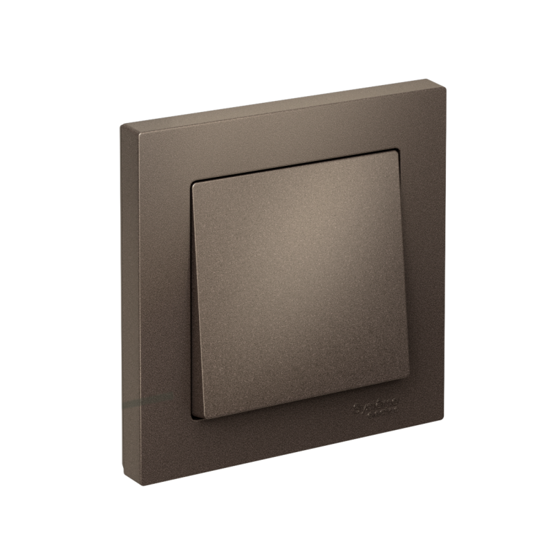 Выключатель 1-кл. СП AtlasDesign 10А IP20 (сх. 1) 10AX в сборе мокко SchE ATN000612