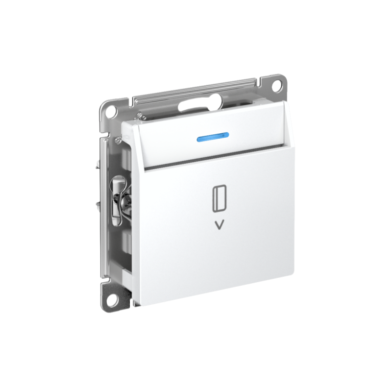 Выключатель карточный СП AtlasDesign 10А IP20 без задержки времени механизм белый