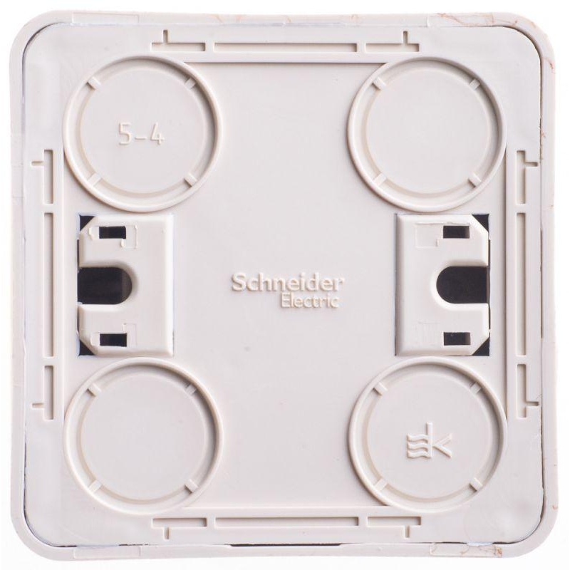 Выключатель 2-кл. ОП Этюд Дача 10А IP20 с подсветкой сосна SchE BA10-006D