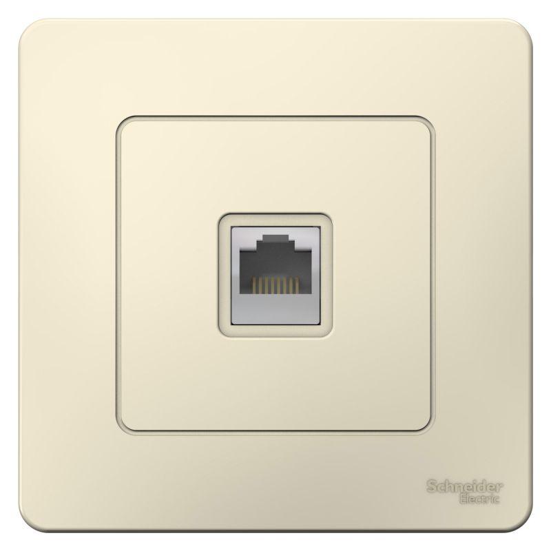 Розетка компьютерная 1-м СП Blanca RJ45 кат.5E молочн. SchE BLNIS045002