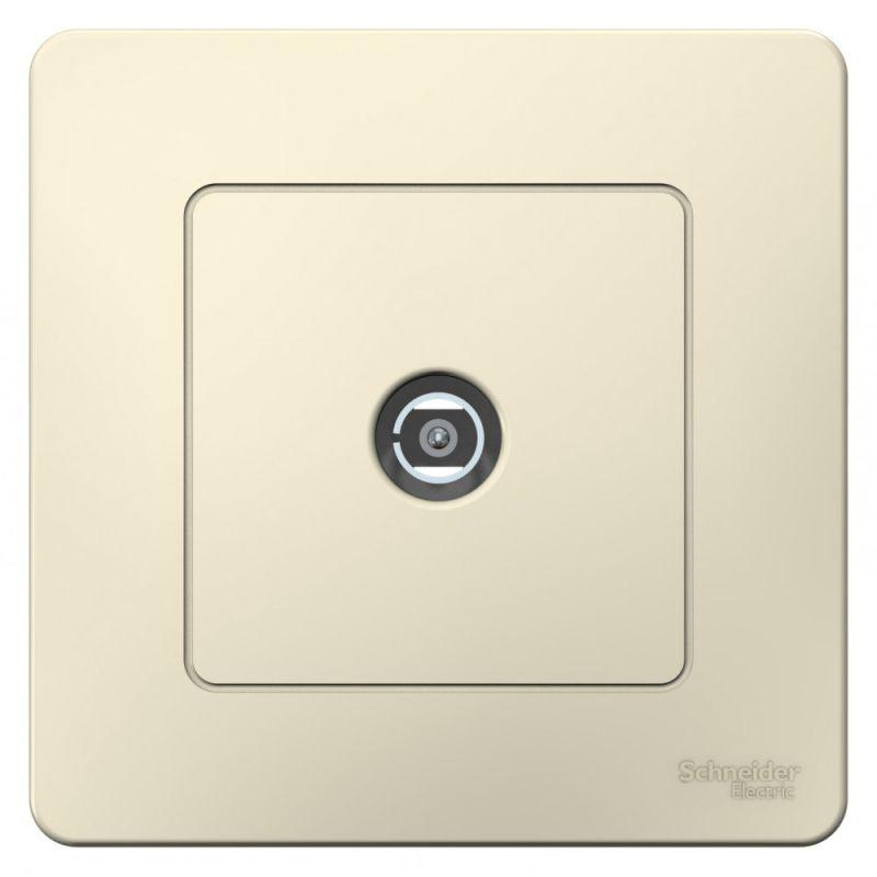 Розетка телевизионная TV СП Blanca коннектор молочн. SchE BLNTS000012