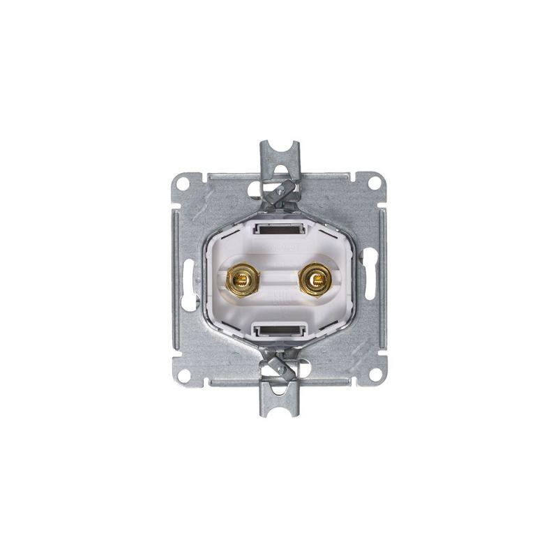 Аудиорозетка 2-м AtlasDesign алюм. SchE ATN000387