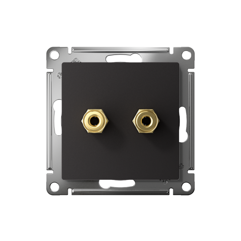 Аудиорозетка 2-м AtlasDesign карбон SchE ATN001087