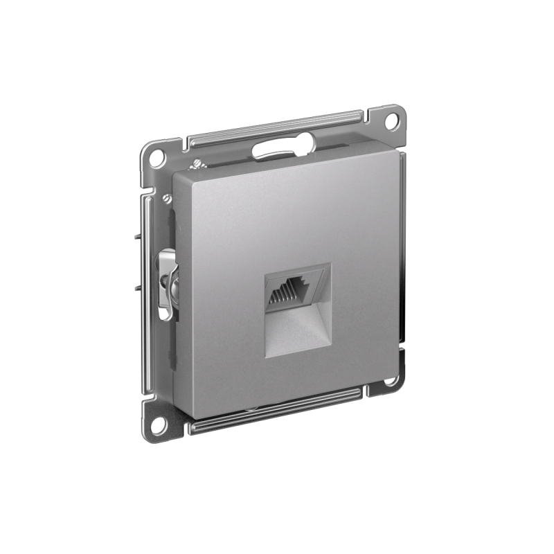 Розетка компьютерная AtlasDesign RJ45 кат.6A механизм алюм. SchE ATN000386