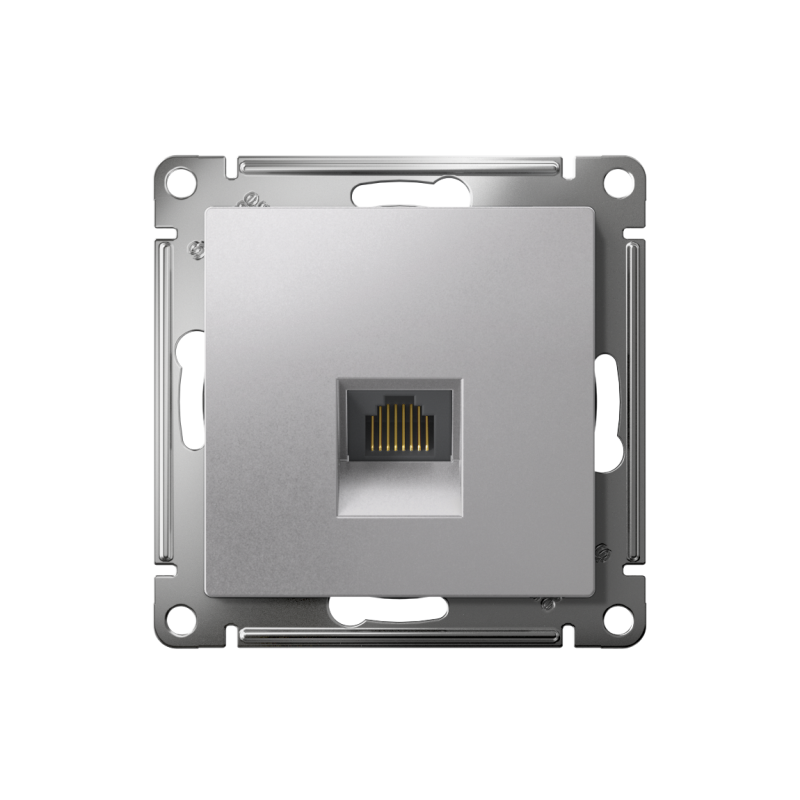 Розетка компьютерная AtlasDesign RJ45 кат.6A механизм алюм. SchE ATN000386