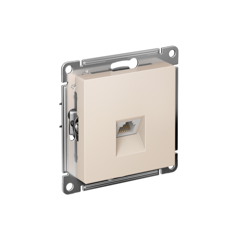 Розетка компьютерная AtlasDesign RJ45 кат.6A механизм беж. SchE ATN000286