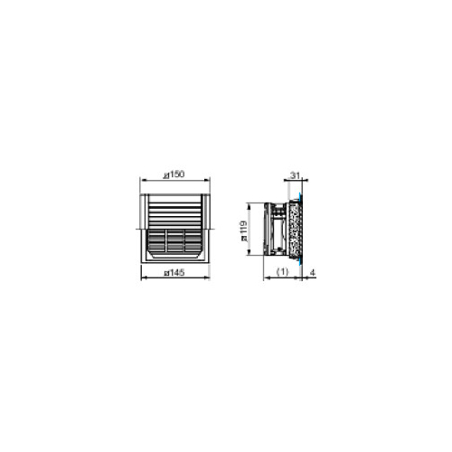 Вентилятор для корпуса 780куб.м/ч 230В SchE NSYCVF850M230PF