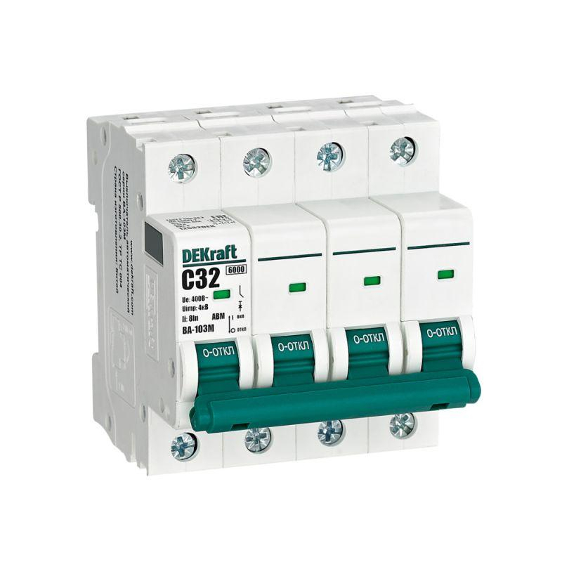 ВА 4P 32А х-ка C 6кА ВА-103M (12532DEK)