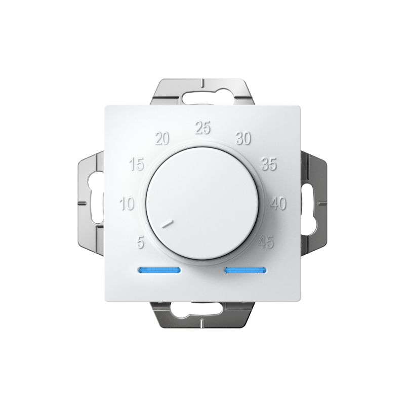 ATLASDESIGN ТЕРМОСТАТ электрон. теплого пола с датчиком, 10A, механизм, БЕЛЫЙ