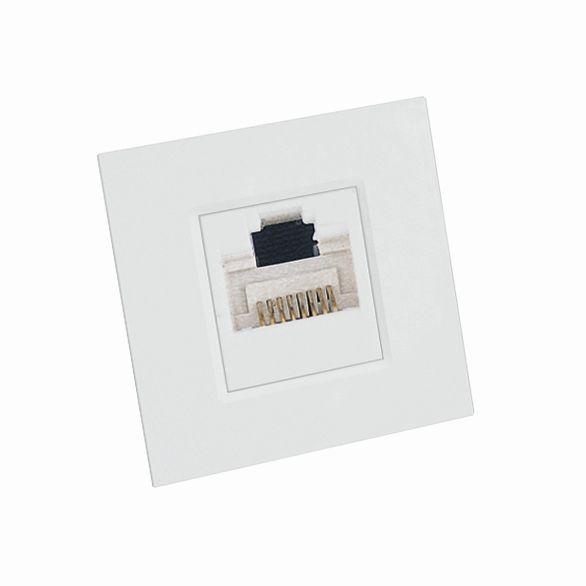 Механизм розетки комп. 1-м W45 для кабель-канала бел. SchE RIN-144K5E-B