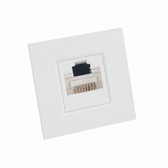 Механизм розетки комп. 1-м W45 для кабель-канала бел. SchE RIN-144K5E-B