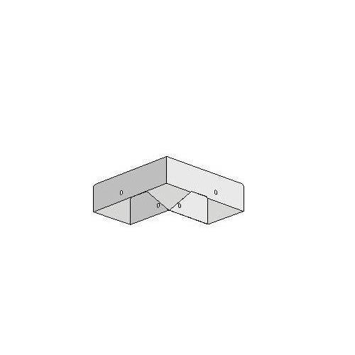 Угол для лотка горизонтальный 90град. 100х60 W10 SchE 782039 (LEX782039)