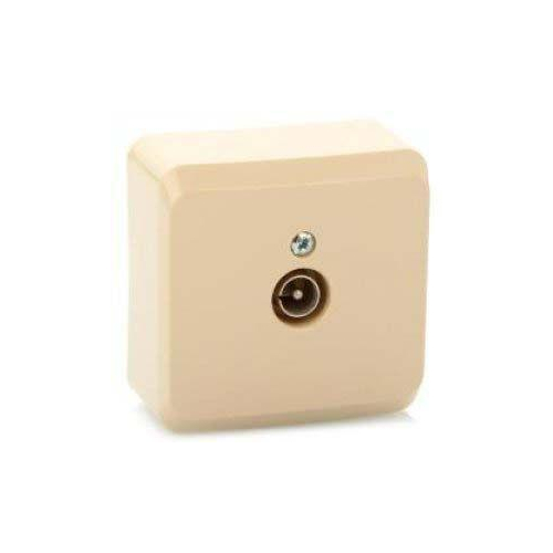 Розетка TV 1-м ОП Этюд крем. SchE TVA-002K
