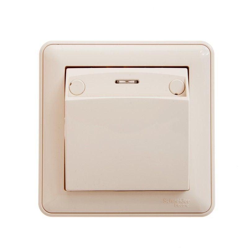 Выключатель карточный 1-кл. СП W59 16А IP20 в сборе сл. кость SchE VS616-051-28