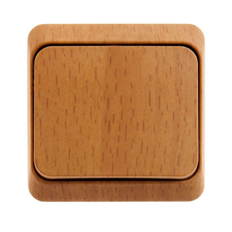 Переключатель 1-кл. ОП Этюд 10А IP20 темн. бук SchE BA10-004T