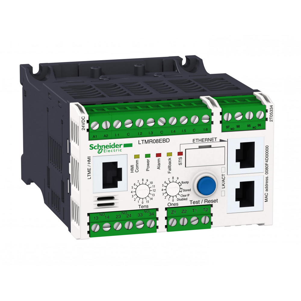 Реле TESYS T MODBUS TCP/IP 0.4-8А 24В DC SchE LTMR08EBD