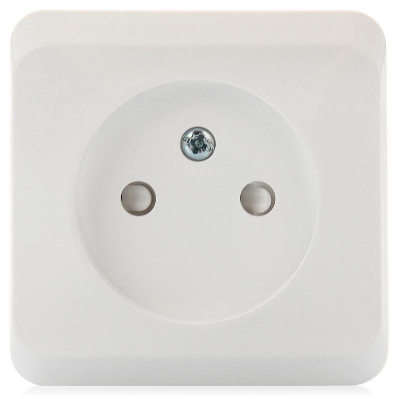 Розетка 1-м ОП Этюд 16А IP20 250В без заземл. защ. шторки бел. SchE PA16-002B
