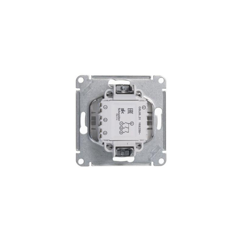 Механизм выключателя 3-кл. СП Glossa 10А IP20 (сх. 1+1+1) 10AX бел. SchE GSL000131