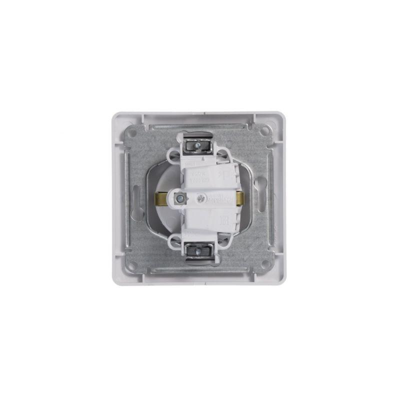 Розетка 1-м СП Glossa 16А IP20 с заземл. в сборе бел. SchE GSL000142