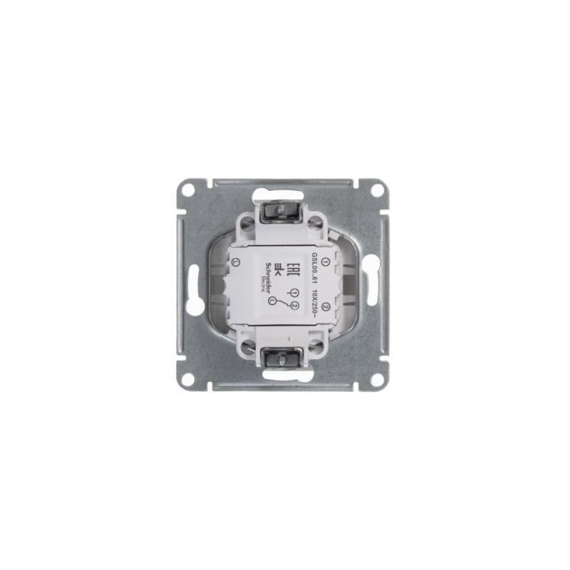 Механизм переключателя 1-кл. СП Glossa 10А IP20 (сх. 6) 10AX бел. SchE GSL000161