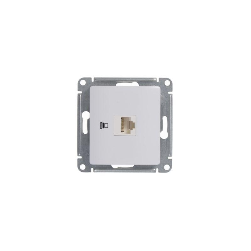 Механизм розетки комп. 1-м СП Glossa RJ45 бел. SchE GSL000181K