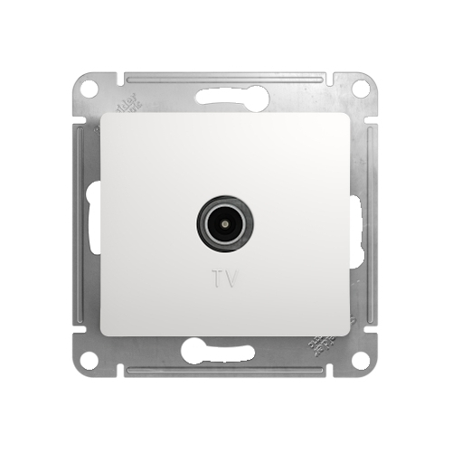 Механизм розетки TV 1-м СП Glossa 1DB бел. SchE GSL000191