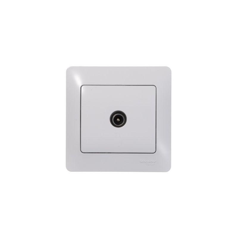 Механизм розетки TV 1-м СП Glossa проходной 4DB бел. SchE GSL000192