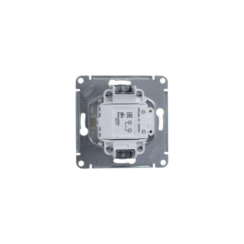 Механизм выключателя 1-кл. СП Glossa 10А IP20 (сх. 1а) 10AX с подсветкой беж. SchE GSL000213