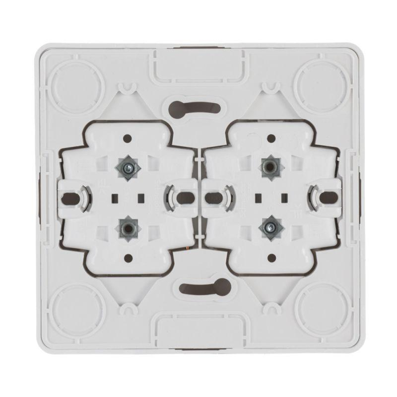 Розетка 4-м ОП Этюд 16А IP20 без заземл. бел. SchE PA16-205B