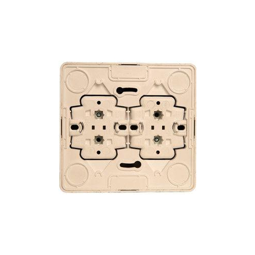 Розетка 4-м ОП Этюд 16А IP20 без заземл. крем. SchE PA16-205K