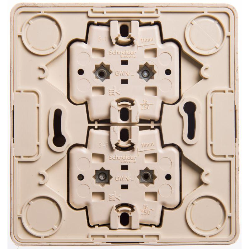 Розетка 4-м ОП Этюд 16А 250В защ. шторки с заземл. сосна SchE PA16-208D