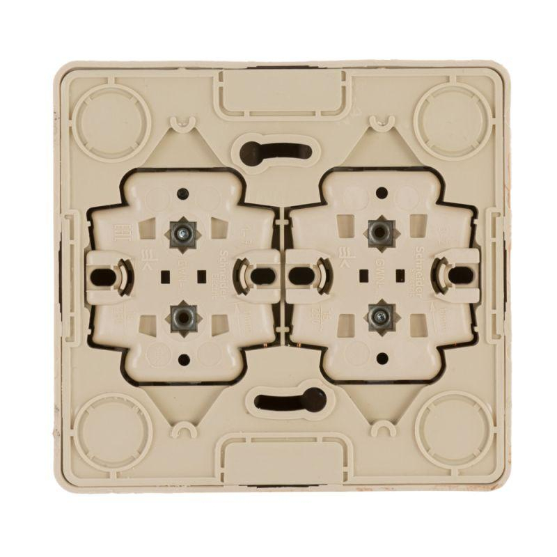 Розетка 4-м ОП Этюд 16А 250В защ. шторки с заземл. сосна SchE PA16-208D