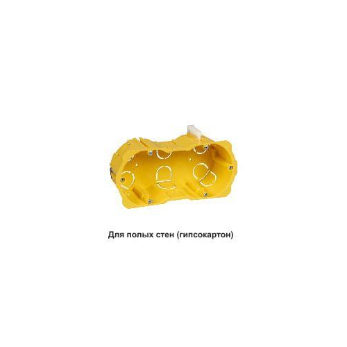 Коробка установочная 2 поста для полых стен