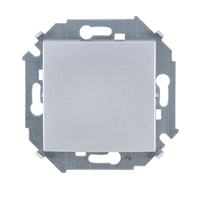 SIMON 1591101033 (Выключатель одноклавишный, 16А, 250В, винтовой зажим, алюминий)