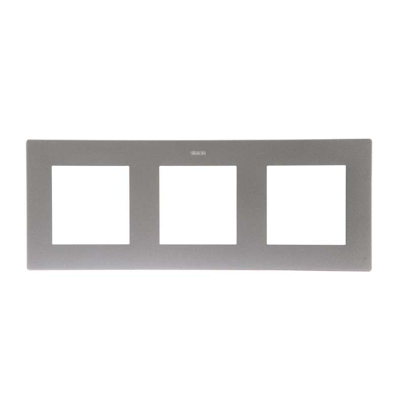 Рамка 3 поста, алюминий (2400630-033)