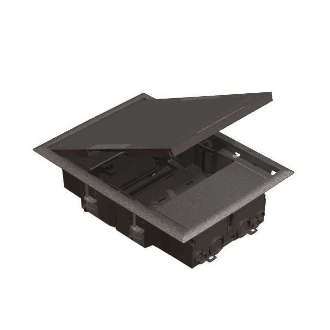 Connect Люк на 2 CIMA-модуля (4 модуля 45х45 мм) горизонтального подключения глубина 69мм посадка 250х178мм серый (SF200-1)