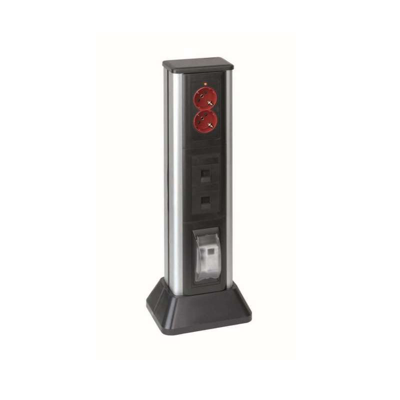 Connect Миниколонна 1-сторонняя на 5 CIMA-модулей 741х715(125)х1095(164) мм SC алюминий-графит (ALC315-8-14)