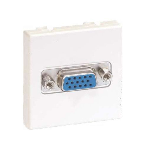 Разъём VGA, широкий, винты, S27, слоновая кость (2700091-031)