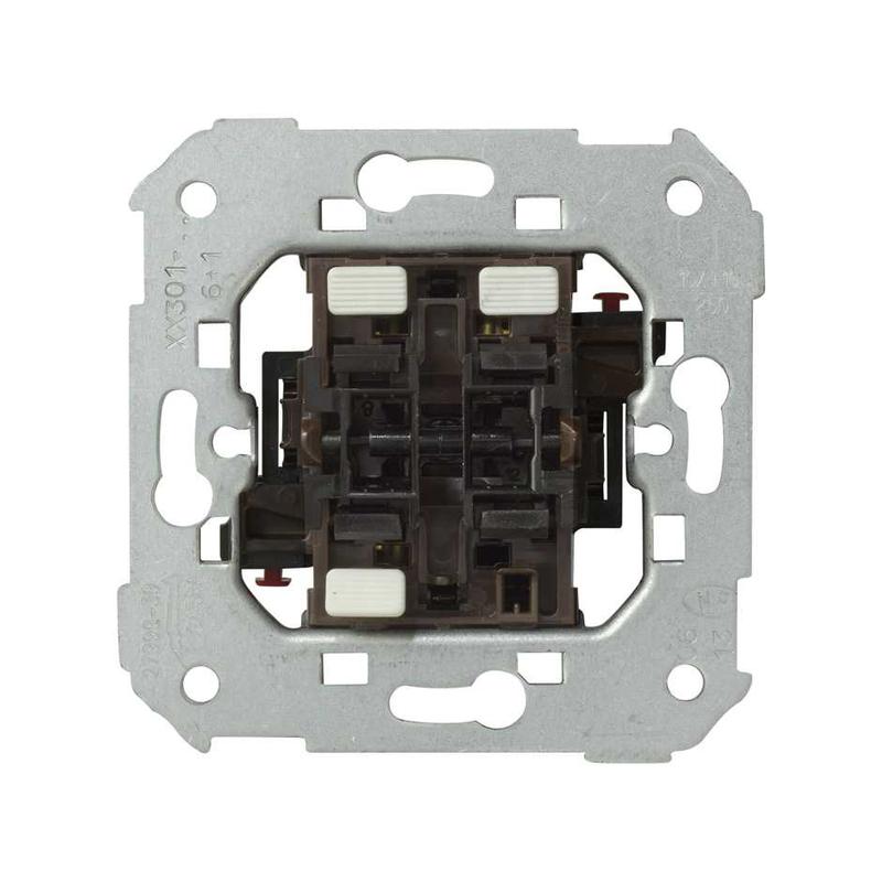 Выключатель проходной + клавишная кнопка, 10А 250В, S82,82N,88, механизм (75301-39)