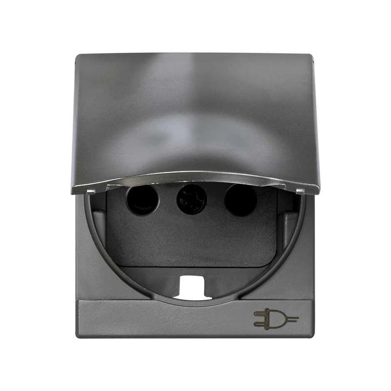 Накладка со шторками и крышкой на 75432-, 75464-69, S82C, алюминий (82090-53)