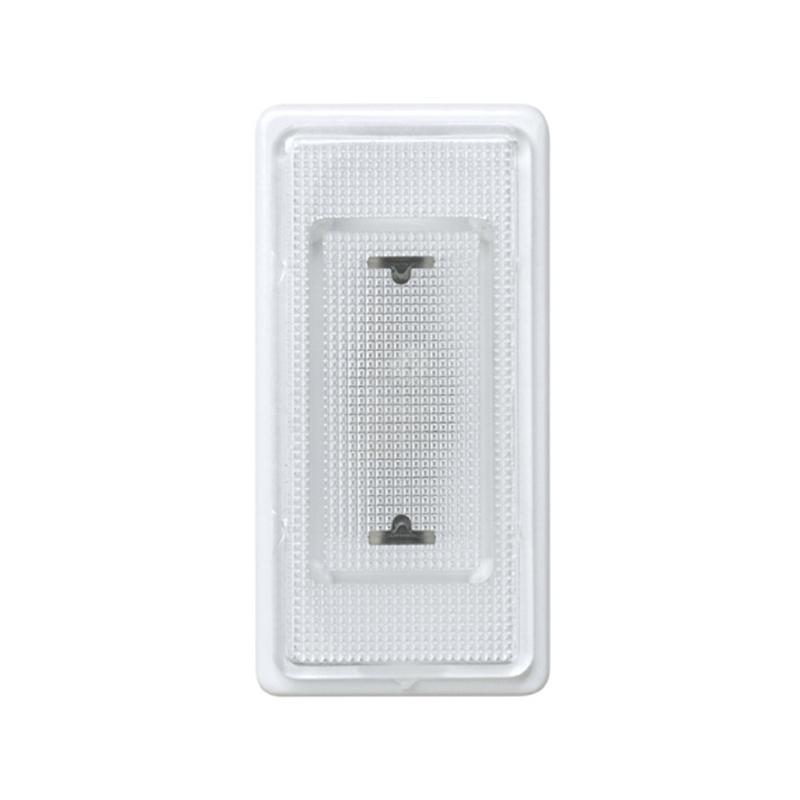 Сигнальная лампа с прозрачной крышкой узкая, 130-250В, S27, белый (27808-34)