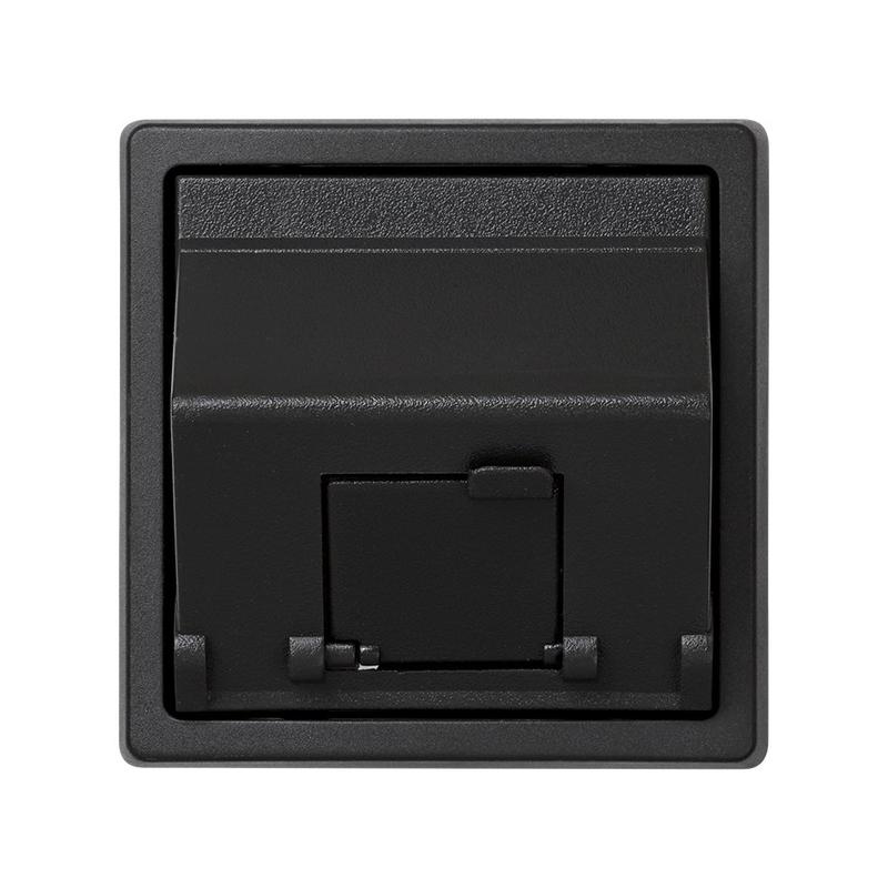 Адаптер на 1 RJ45(12) 75528-, 75540-, 75541-, 75544-39, наклон., S73L, графит (73085-62)