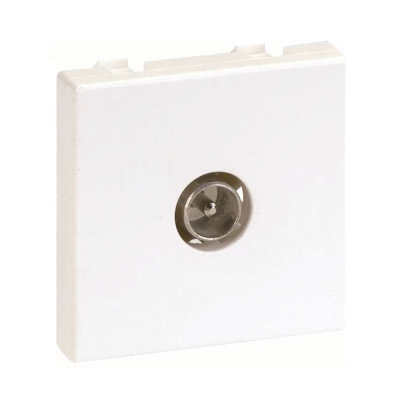 Connect Плата с TV разъемом папа винты 45х45мм графит (K120A-14)