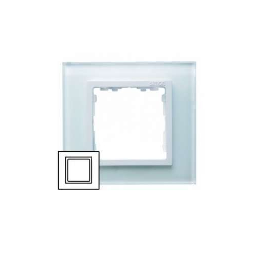 Рамка 1-м Simon82 натур. стекло Simon 82617-60