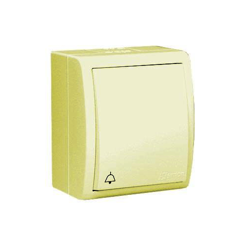 Выключатель кнопочный 1-кл. ОП Simon15 IP54 с инд. сл. кость 1594160-031