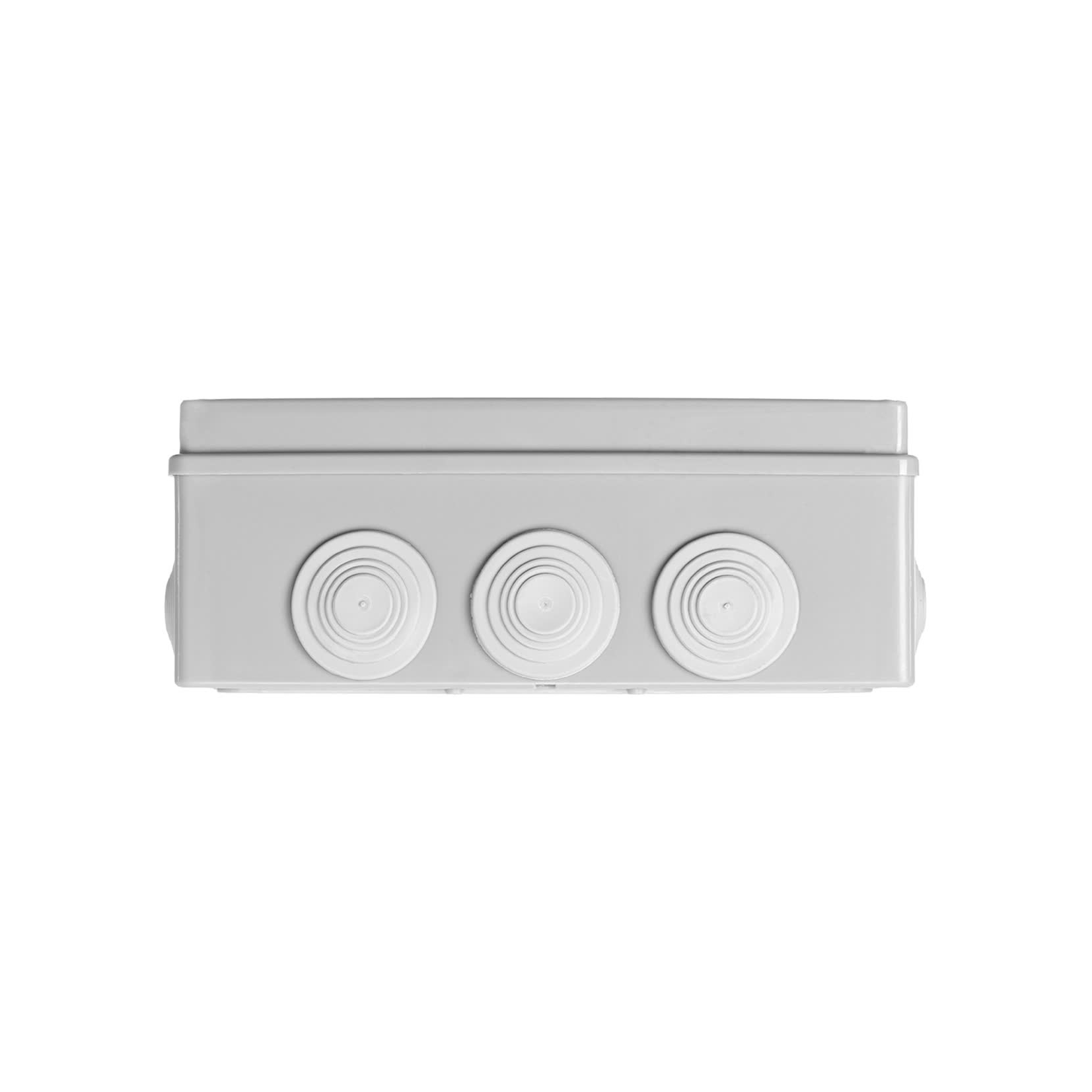Распаячная коробка ОП 240х190х90мм, крышка, IP55, 12 гермовводов, инд. штрихкод,