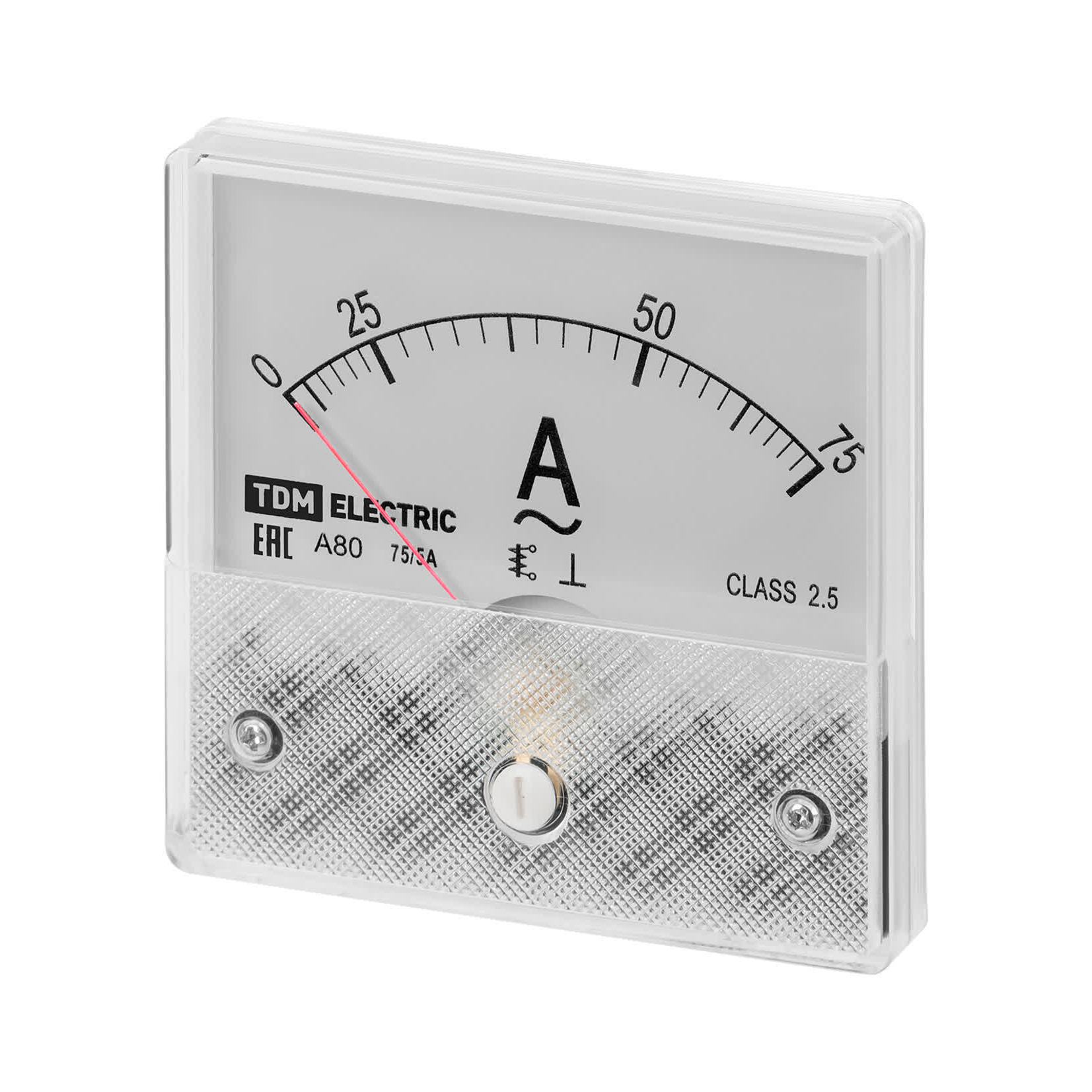 Амперметр А80Н 75А/5А-2,5, трансформаторного включения, (без поверки),