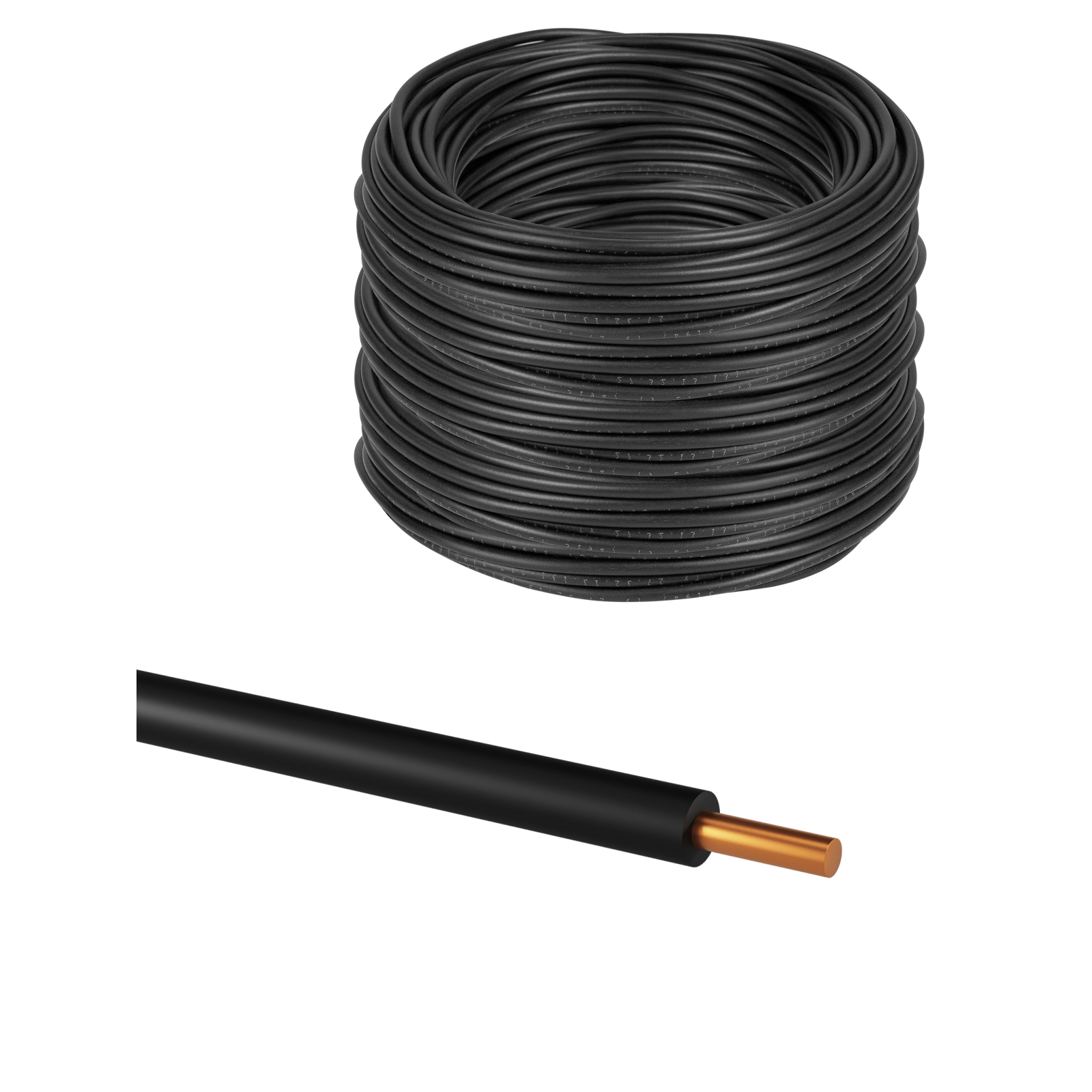 Провод ПуВнг(А)-LS 1х4,0 ГОСТ (300м), черный