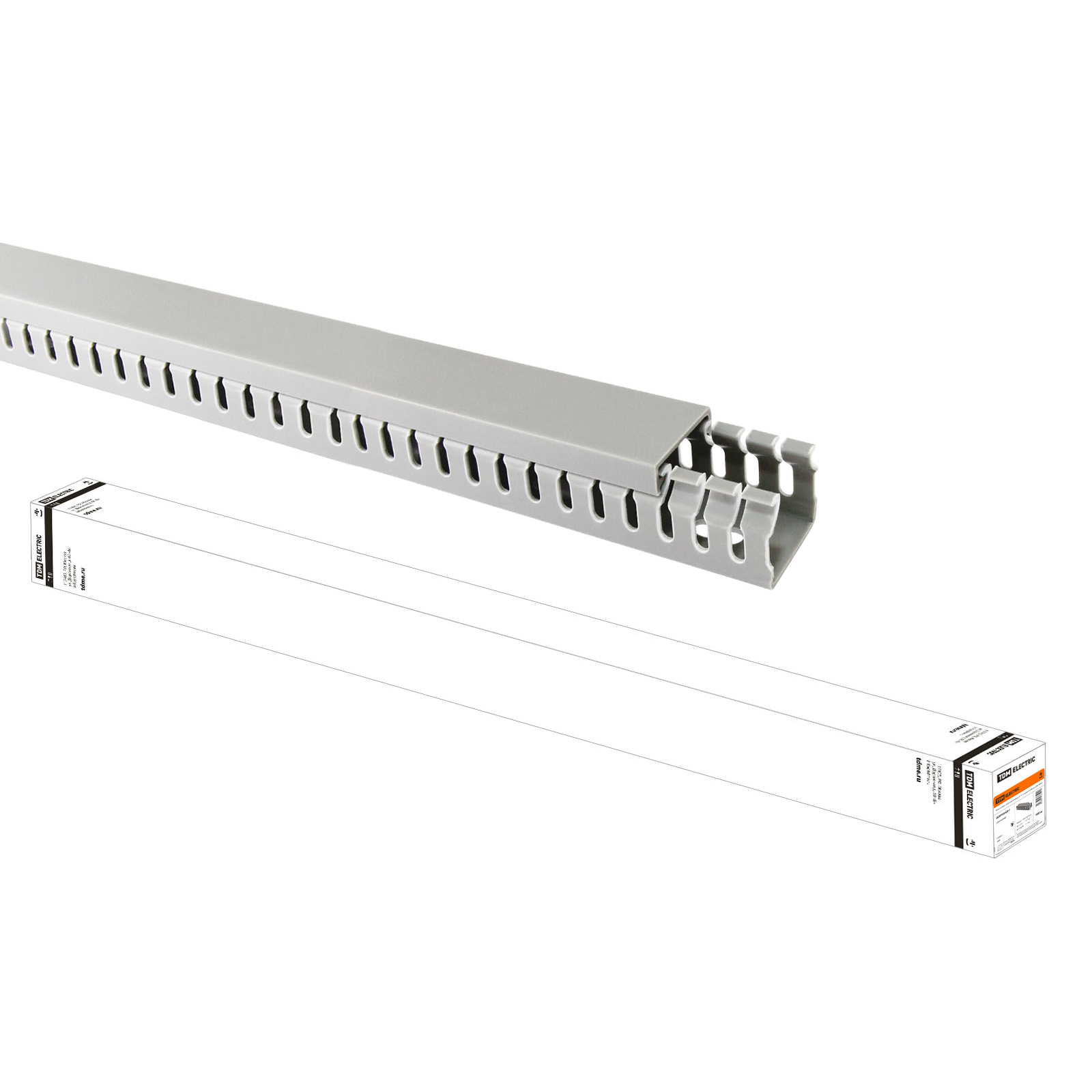 Кабель-канал перфорированный 25х25 перфорация 4/6мм  (60 м)