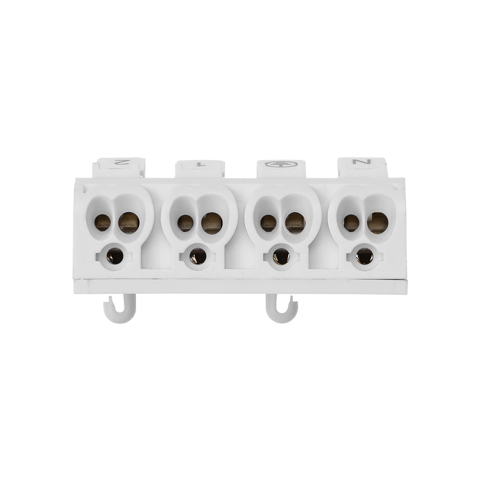 Клемма пружинная соединительная КСПн4-2L+N+PE, 16 A, с монтажной ножкой TDM